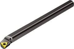 Sandvik Coromant - 1.7598" Min Bore Diam, 12" OAL, 1-1/2" Shank Diam, A..STFCR/L Indexable Boring Bar - Screw-On Holding Method - Americas Tooling