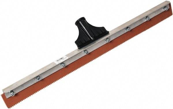 SEYMOUR-MIDWEST - 23-15/16" Rubber Blade Floor Squeegee - Threaded End, Single Edge, Aluminum Holder - Americas Tooling