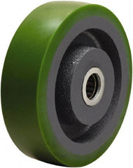 Hamilton - 5 Inch Diameter x 1-1/2 Inch Wide, Polyurethane on Cast Iron Caster Wheel - 700 Lb. Capacity, 1-5/8 Inch Hub Length, 1-3/16 Inch Axle Diameter, Plain Bore Bearing - Americas Tooling