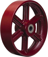 Hamilton - 16 Inch Diameter x 3 Inch Wide, Cast Iron Caster Wheel - 2,500 Lb. Capacity, 3-1/4 Inch Hub Length, 1 Inch Axle Diameter, Tapered Roller Bearing - Americas Tooling