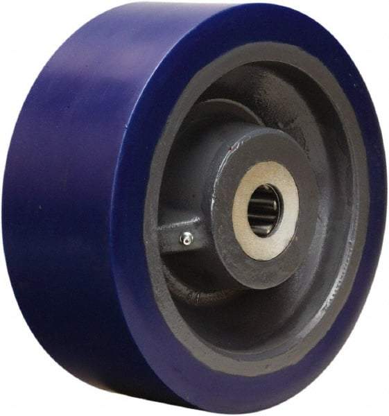 Hamilton - 10 Inch Diameter x 4 Inch Wide, Polyurethane on Forged Steel Caster Wheel - 5,000 Lb. Capacity, 4-1/4 Inch Hub Length, 1 Inch Axle Diameter, Sealed Precision Ball Bearing - Americas Tooling