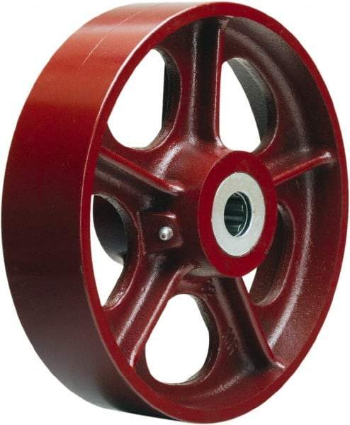 Hamilton - 10 Inch Diameter x 2-1/2 Inch Wide, Cast Iron Caster Wheel - 2,500 Lb. Capacity, 3-1/4 Inch Hub Length, 1 Inch Axle Diameter, Straight Roller Bearing - Americas Tooling