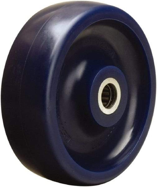 Hamilton - 6 Inch Diameter x 2 Inch Wide, Polyurethane Caster Wheel - 1,100 Lb. Capacity, 2-3/16 Inch Hub Length, 5/8 Inch Axle Diameter, Straight Roller Bearing - Americas Tooling