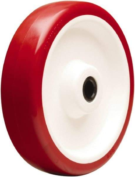 Hamilton - 8 Inch Diameter x 2 Inch Wide, Polyurethane on Polypropylene Caster Wheel - 1,000 Lb. Capacity, 2-3/16 Inch Hub Length, 3/4 Inch Axle Diameter, Delrin Bearing - Americas Tooling