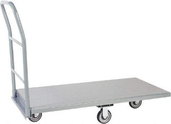 Jamco - 1,200 Lb Capacity Platform Truck - Steel Deck, 60" OAW, 9" Platform Height, Urethane Casters - Americas Tooling