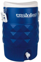 PRO-SAFE - 5 Gal Beverage Cooler - Plastic, Blue/White - Americas Tooling