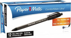 Paper Mate - 0.8mm Ball Point Retractable Pen - Black - Americas Tooling