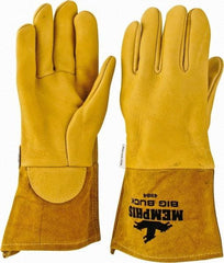 MCR Safety - Size XL Unlined Deerskin Welding Glove - Tan, Pair - Americas Tooling