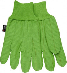 MCR Safety - Size Universal Heat Resistant Work Gloves - For General Purpose, Uncoated, Knit Wrist Cuff, Lime Green, Ambidextrous - Americas Tooling