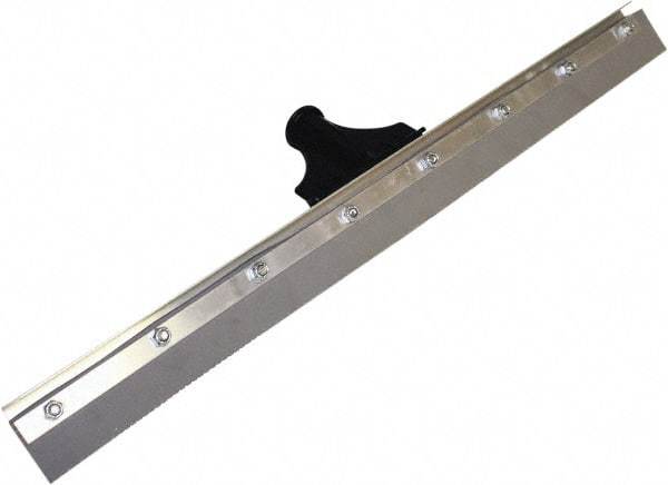 SEYMOUR-MIDWEST - 24" EPDM Blade Floor Squeegee - Threaded End, Single Edge, Gray, Aluminum Holder - Americas Tooling