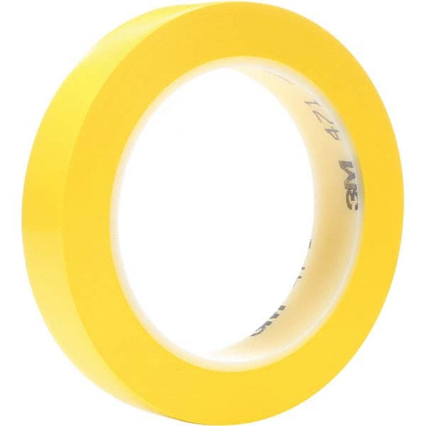 3M - 36 Yd x 1/4" Yellow Vinyl Film Tape - Americas Tooling