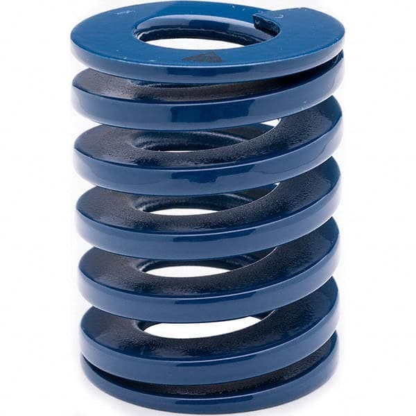 Associated Spring Raymond - 30mm Hole Diam, 15mm Rod Diam, 70mm Free Length, Blue Die Spring - Americas Tooling