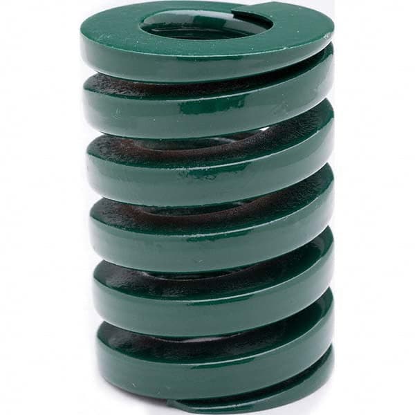 Associated Spring Raymond - 50mm Hole Diam, 25mm Rod Diam, 125mm Free Length, Green Die Spring - Americas Tooling