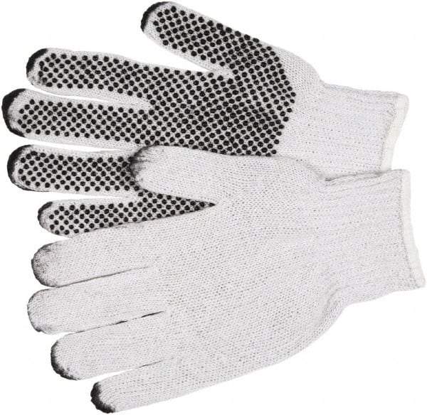 MCR Safety - Size M Cotton Blend General Protection Work Gloves - For General Purpose, Knit Wrist Cuff, Gray/Black, Paired - Americas Tooling