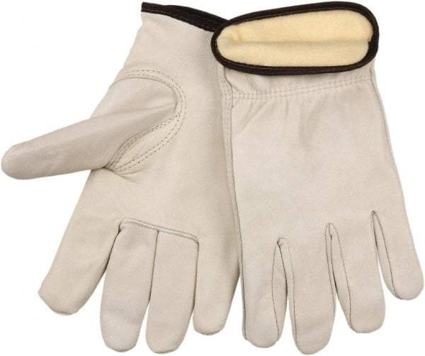 MCR Safety - Size M Cold Protection Work Gloves - For Work & Driver, Uncoated, Natural, Paired - Americas Tooling