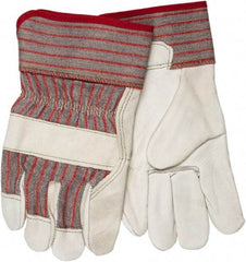 MCR Safety - Size S General Protection Work Gloves - For Work & Driver, Uncoated, Safety Cuff, Blue/Red, Paired - Americas Tooling