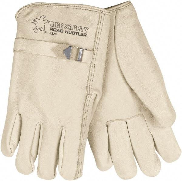 MCR Safety - Size M General Protection Work Gloves - For Work & Driver, Uncoated, Cream, Paired - Americas Tooling