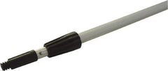 O-Cedar - 1" Aluminum Squeegee Handle - Threaded Connection, Silver, Telescoping - Americas Tooling