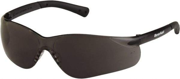 MCR Safety - Gray Lenses, Frameless Safety Glasses - Scratch Resistant, Size Universal, Wrap Around - Americas Tooling