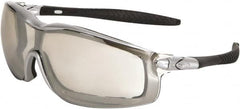 MCR Safety - Indoor/Outdoor Clear Mirror Lenses, Framed Safety Glasses - Anti-Fog, Scratch Resistant, Size Universal, Wrap Around - Americas Tooling