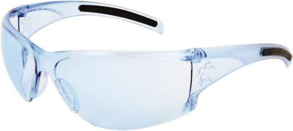 MCR Safety - Light Blue Lenses, Framed Safety Glasses - Scratch Resistant, Size Universal, Wrap Around - Americas Tooling