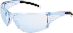 MCR Safety - Light Blue Lenses, Framed Safety Glasses - Scratch Resistant, Size Universal, Wrap Around - Americas Tooling