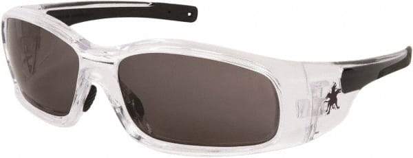 MCR Safety - Gray Lenses, Framed Safety Glasses - Anti-Fog, Scratch Resistant, Size Universal, Wrap Around - Americas Tooling