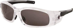 MCR Safety - Gray Lenses, Framed Safety Glasses - Anti-Fog, Scratch Resistant, Size Universal, Wrap Around - Americas Tooling