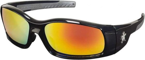 MCR Safety - Fire Mirror Lenses, Framed Safety Glasses - Scratch Resistant, Size Universal, Wrap Around - Americas Tooling