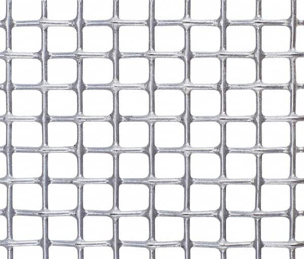 Value Collection - 20 Gage, 0.035 Inch Wire Diameter, 5 x 5 Mesh per Linear Inch, Steel, Wire Cloth - 0.165 Inch Opening Width, 36 Inch Wide, Cut to Length, Galvanized after Weave - Americas Tooling