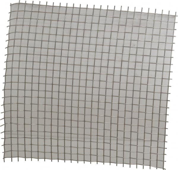 Value Collection - 16 Gage, 0.063 Inch Wire Diameter, 2 x 2 Mesh per Linear Inch, Stainless Steel, Wire Cloth - 0.437 Inch Opening Width, 12 Inch Wide x 12 Inch Stock Length - Americas Tooling