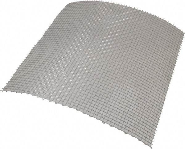 Value Collection - 20 Gage, 0.035 Inch Wire Diameter, 4 x 4 Mesh per Linear Inch, Stainless Steel, Milling Grade Wire Cloth - 0.215 Inch Opening Width, 12 Inch Wide x 12 Inch Stock Length - Americas Tooling