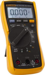 Fluke - 117, CAT III, 600 VAC/VDC, Digital True RMS Auto Ranging Manual Ranging Multimeter - 40 mOhm, Measures Voltage, Capacitance, Current, Frequency, Resistance - Americas Tooling