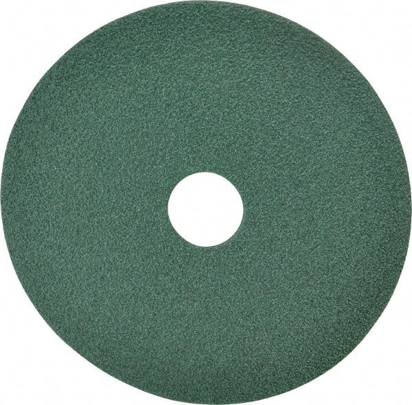 Made in USA - 5" Diam, 7/8" Hole, 80 Grit Ceramic Fiber Disc - Americas Tooling