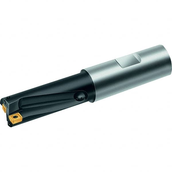 Walter - 0.97" Max Drill Depth, 2xD, 31/64" Diam, Indexable Insert Drill - 2 Inserts, 3/4" Shank Diam, Straight Shank - Americas Tooling