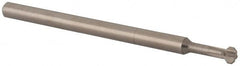 Made in USA - 0.12" Cutter Head Diam, 0.072" Flat Width, 2" OAL, Solid Carbide, Single Right Hand Back Chamfer - Americas Tooling