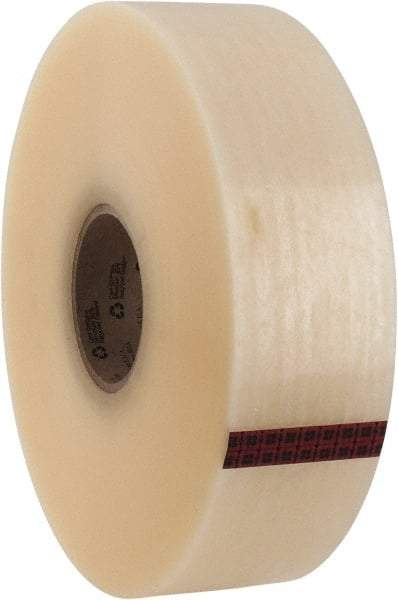 3M - 72mm x 914m Clear Rubber Adhesive Sealing Tape - Polypropylene Film Backing, 2.1 mil Thick, 22 Lb Tensile Strength, Series 3071 - Americas Tooling