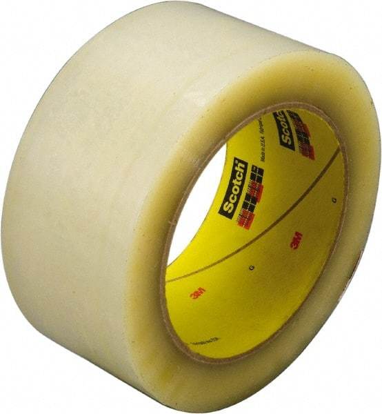 3M - 48mm x 914m Clear Rubber Adhesive Sealing Tape - Polyester Film Backing, 3.4 mil Thick, 67 Lb Tensile Strength, Series 355 - Americas Tooling