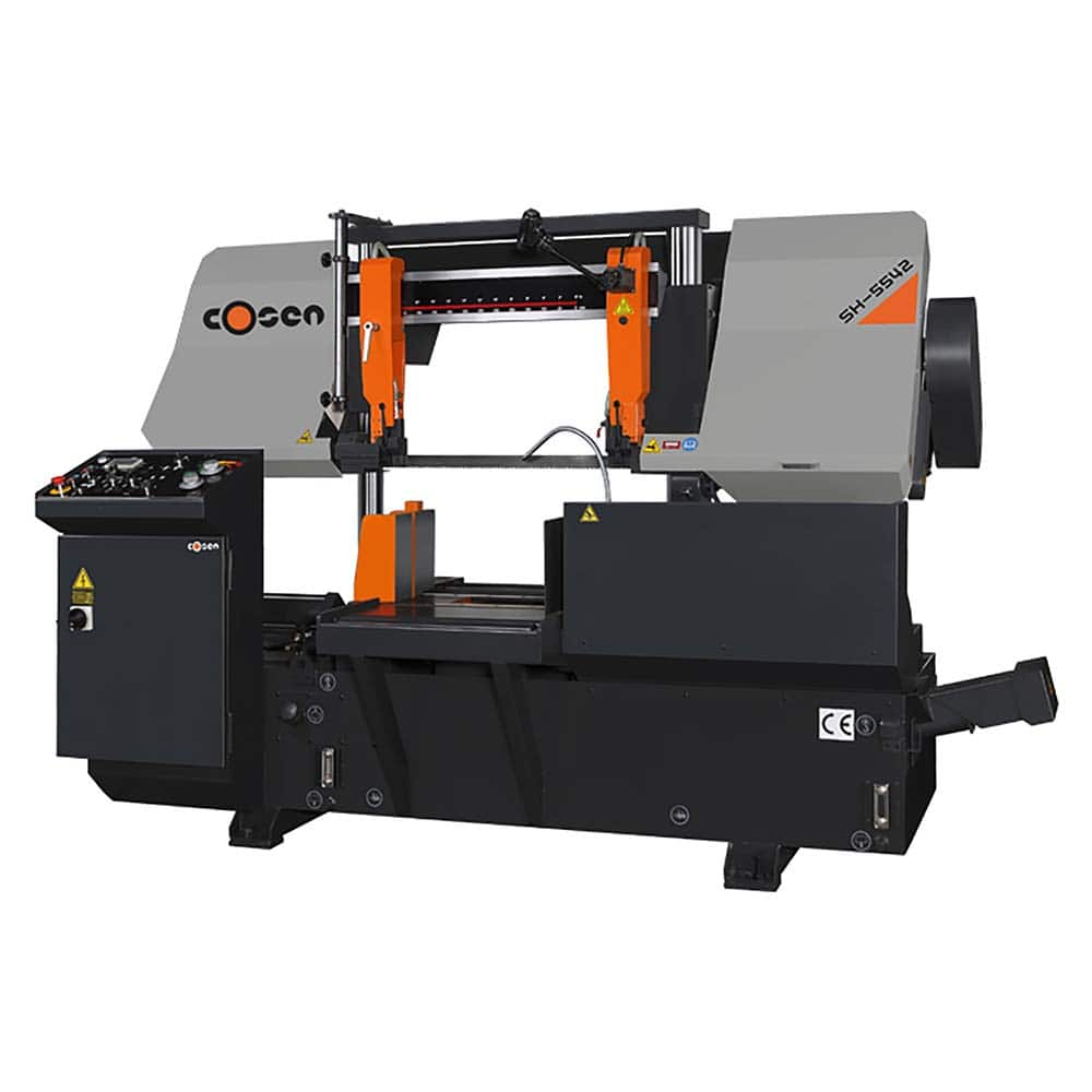 Cosen - Horizontal Bandsaws; Machine Style: Semi-Automatic ; Drive Type: Variable Frequency ; Angle of Rotation: 90 ; Maximum Capacity (Rectangular) (Inch): 16.5 x 21.6 ; Maximum Capacity (Rounds) (Inch): 16.5 ; Phase: 3 - Exact Industrial Supply