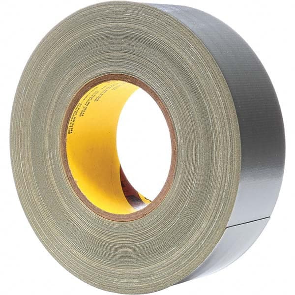 3M - 60 Yd x 2" x 11.7 mil Silver Polyethylene Cloth Duct Tape - Americas Tooling