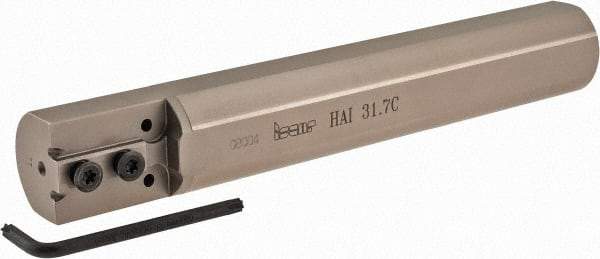 Iscar - HAI, Internal, Right Hand, Indexable Grooving Tool Holder - 1-1/4" Shank Width, 8" OAL, Through Coolant - Americas Tooling