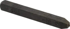 Made in USA - 1/16" Character Size, 9 Character, Heavy Duty Individual Steel Stamp - Steel, Individual - Americas Tooling