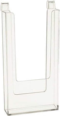 ECONOCO - 4" Wide x 13/16" Deep x 9" High, 1 Compartment, Acrylic Literature Holder - Clear, 4" Compartment Width x 13/16" Compartment Depth x 8-1/4" Compartment Height - Americas Tooling