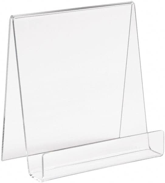 ECONOCO - 5-1/2" Wide x 6" High, Acrylic Display Easel - Clear - Americas Tooling