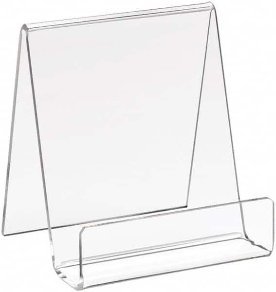 ECONOCO - 3-1/2" Wide x 4" High, Acrylic Display Easel - Clear - Americas Tooling