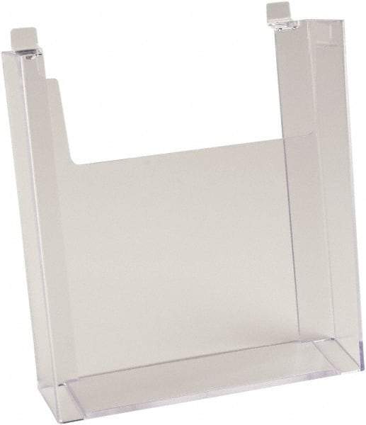 ECONOCO - 8-1/2" Wide x 2-1/4" Deep x 11" High, 1 Compartment, Acrylic Literature Holder - Clear, 8-7/8" Compartment Width x 2-1/4" Compartment Depth x 9-5/8" Compartment Height - Americas Tooling