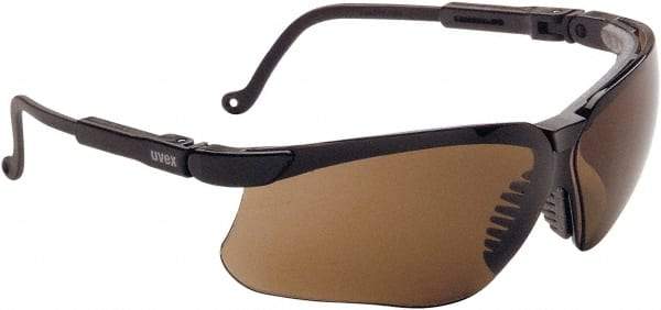 Uvex - Espresso Lenses, Frameless Safety Glasses - Anti-Fog, Scratch Resistant, Adjustable Temples, Size Universal, Wrap Around - Americas Tooling