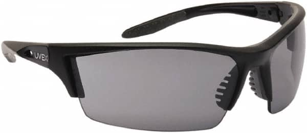 Uvex - Gray Lenses, Frameless Safety Glasses - Scratch Resistant, Adjustable Temples, Size Universal, Wrap Around - Americas Tooling