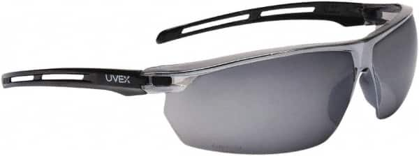 Uvex - Size Universal, Silver Mirror Anti-Fog Lens, Hybrid Safety Glasses/Goggles - Indirect Vent, Black Polycarbonate Frame - Americas Tooling