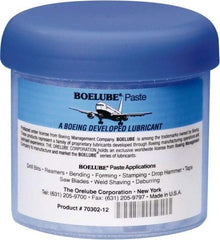 Boelube - BoeLube, 12 oz Jar Cutting Fluid - Paste, For Bending, Forming, Near Dry Machining (NDM) - Americas Tooling